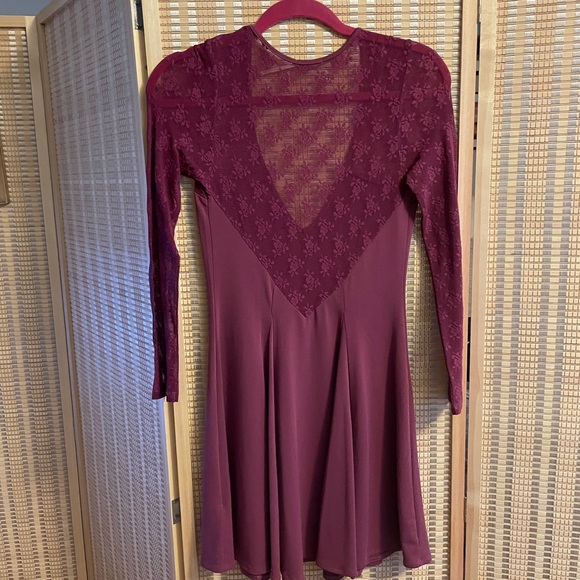 Maroon Kimchi Blue Skater Dress - Picture 2 of 6